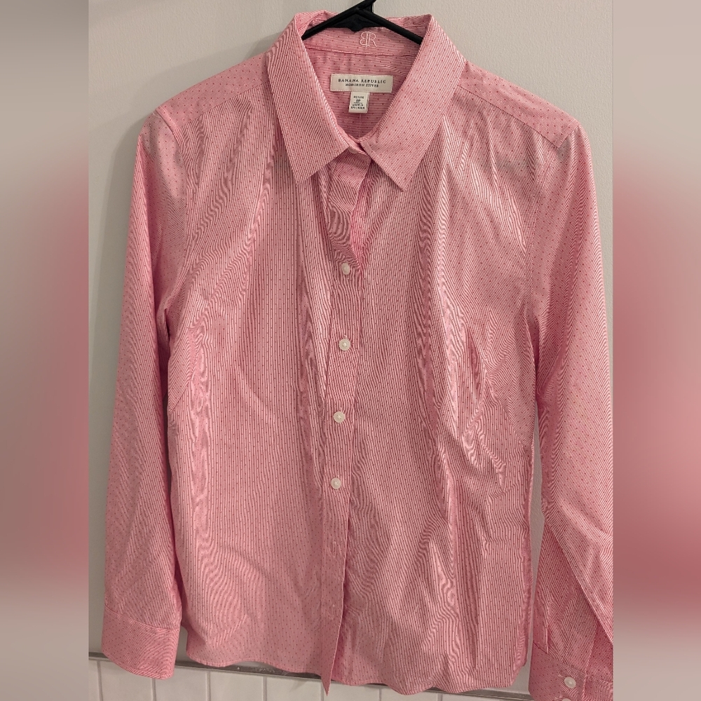 Banana Republic Pink Casual Button Down Shirt